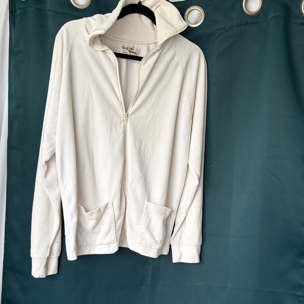 Shelby & Palmer white  Full-Zip Hoodie